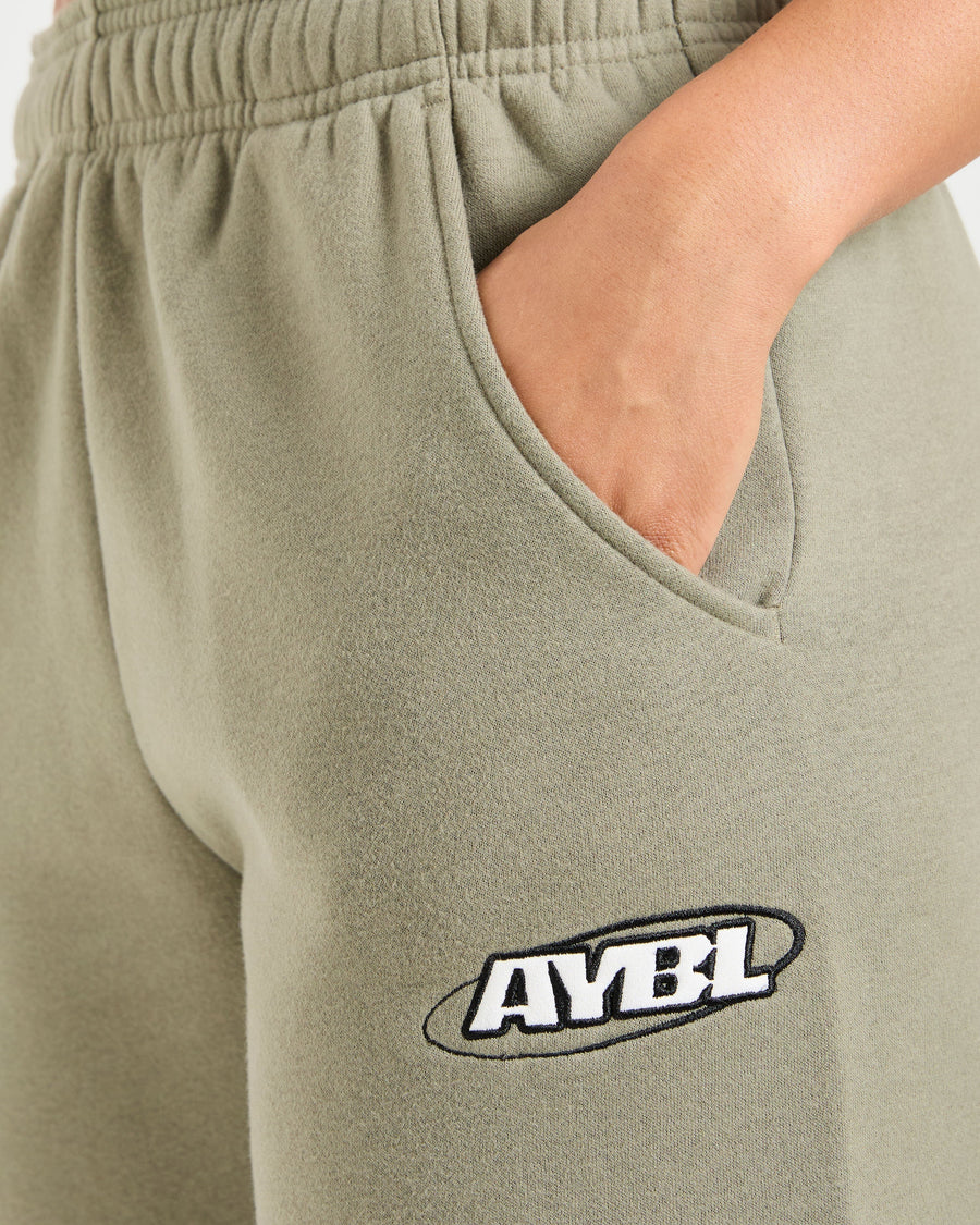 Sports Essentials Oversized Straight Leg Joggers - Muted Olive
