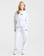 Sports Essentials Oversized Straight Leg Joggers - Heather Gris/Noir