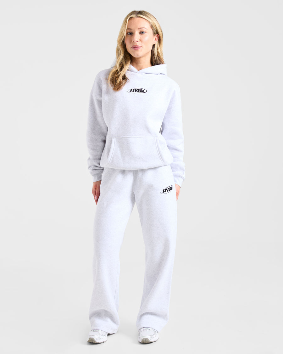 Sports Essentials Oversized Straight Leg Joggers - Heather Gris/Noir