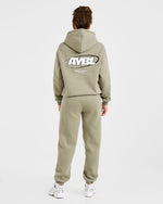 Sports Essentials Oversized Joggers - Muted Olive