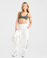 Athletics Dept Oversized Joggers - Off Blanc