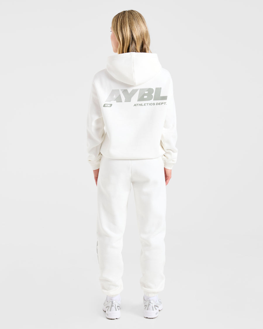 Athletics Dept Oversized Hoodie - Off Blanc