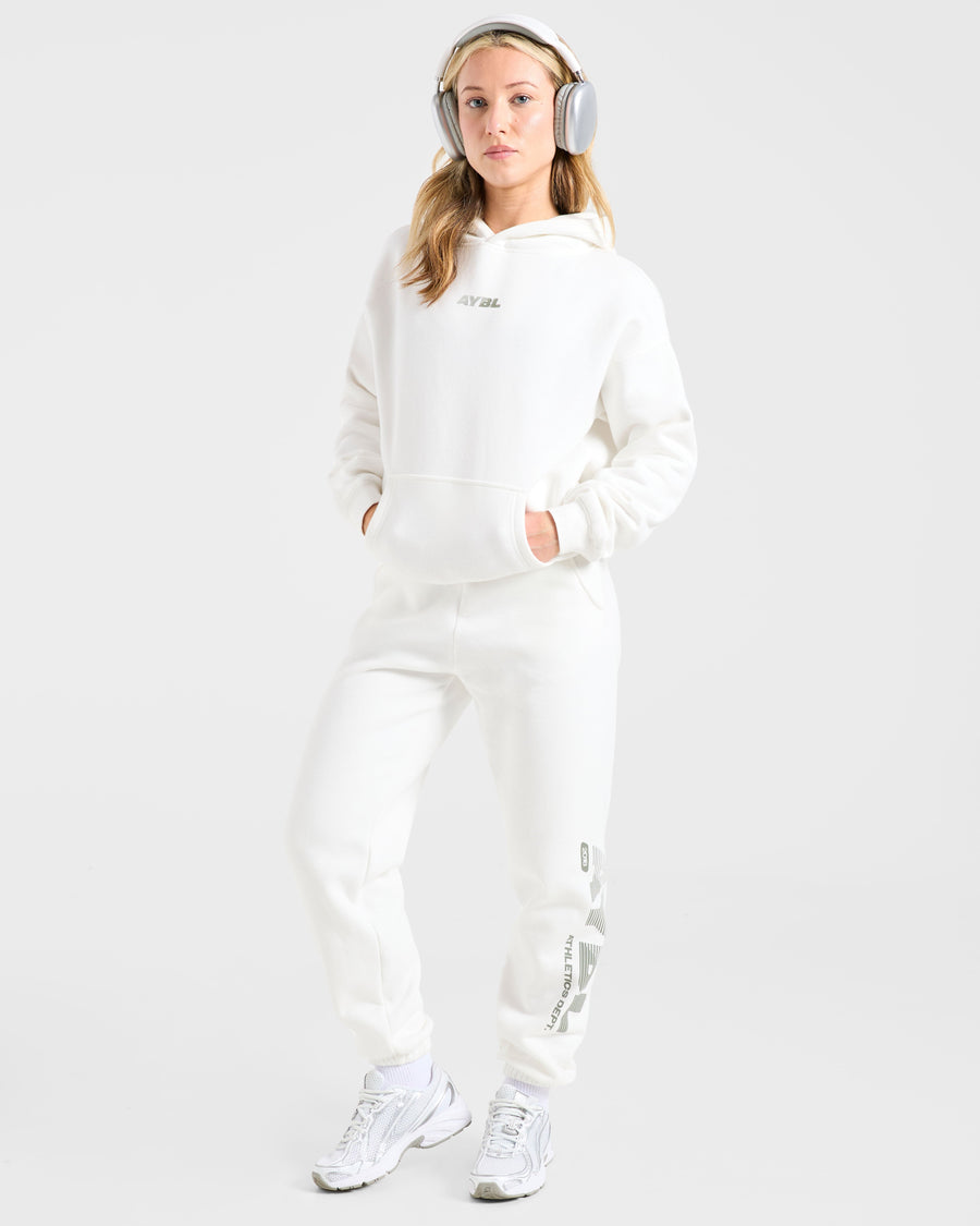 Athletics Dept Oversized Hoodie - Off Blanc