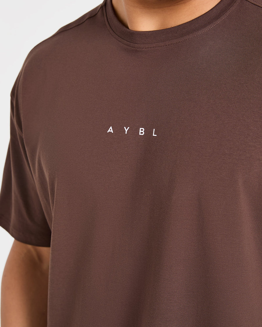 Force Oversized T Shirt - Marron