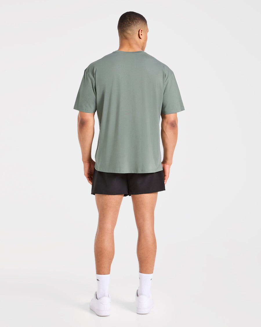 Force Oversized T Shirt - Deep Sage