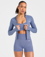 Empower Seamless Sports Bra - Slate Bleu