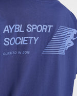 Sport Society Oversized T Shirt - Muted Navy
