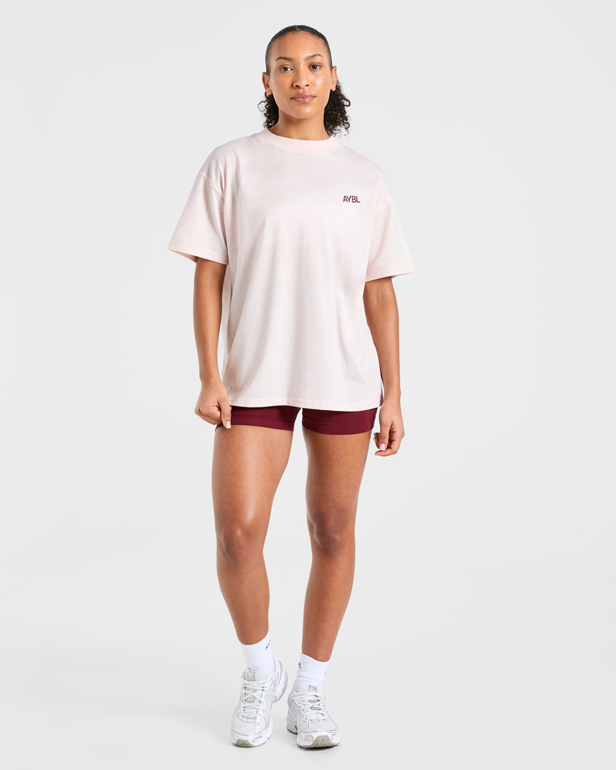 Sport Society Oversized T Shirt - Rose