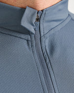 Essential Seamless 1/4 Zip Pullover  - Slate Bleu