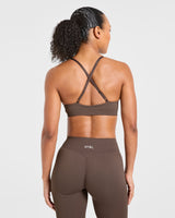 Enhance Seamless Sports Bra - Marron