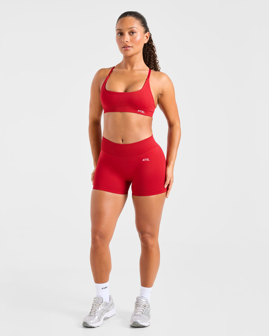 Enhance Seamless Shorts | 3.5" - Rouge