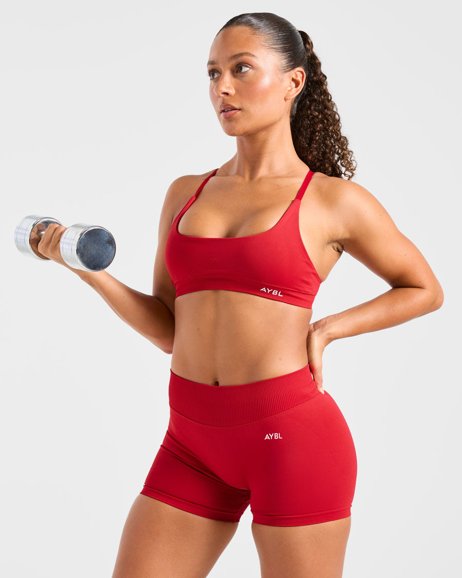 Enhance Seamless Shorts | 3.5" - Rouge