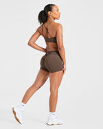 Enhance Seamless Shorts | 3.5" - Marron
