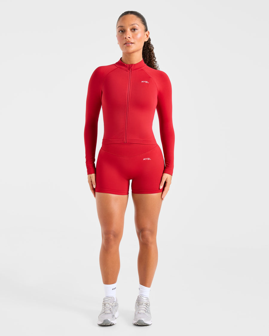 Enhance Seamless Jacket - Rouge