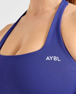 Enhance Seamless Halterneck Top - Cobalt Bleu