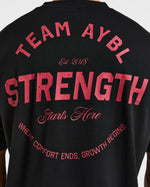 Cam Kissel x Strength Starts Here Oversized T Shirt  - Noir/Rouge
