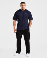 Built for Lifters Oversized T Shirt - Navy
