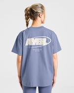 Sports Essentials Oversized T Shirt - Slate Bleu