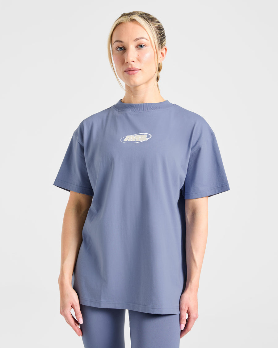 Sports Essentials Oversized T Shirt - Slate Bleu