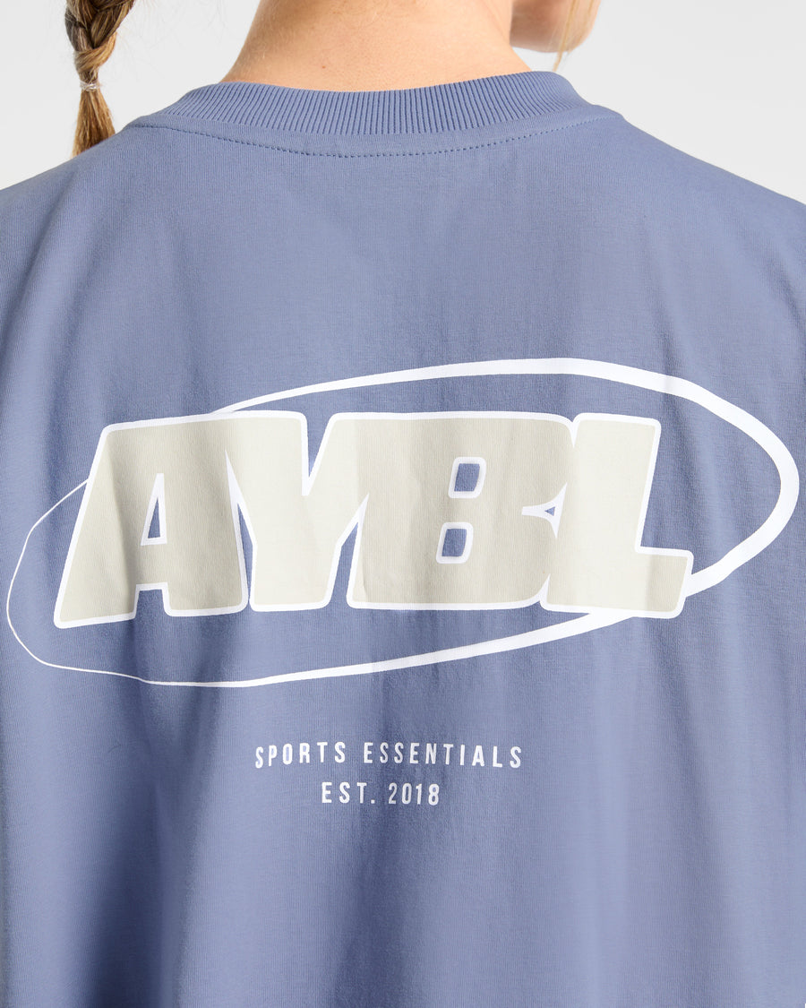 Sports Essentials Oversized T Shirt - Slate Bleu