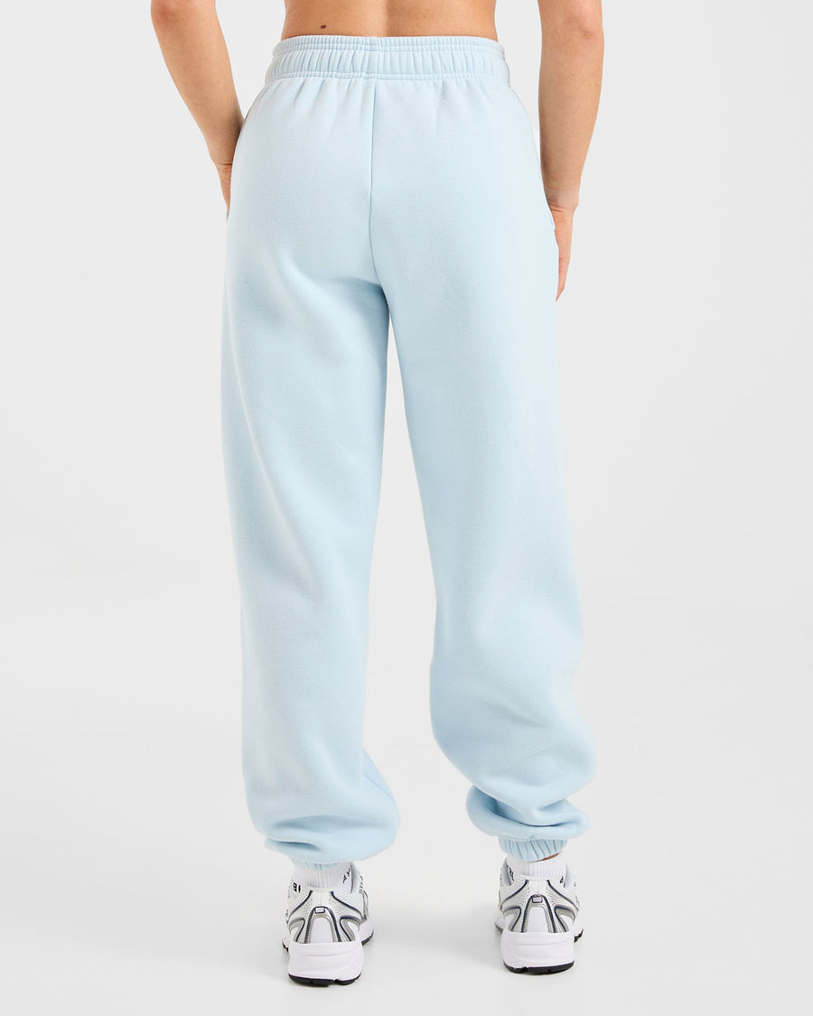 Classic Plush Oversized Joggers - Pastel Bleu