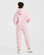 Classic Plush Oversized Joggers - Pastel Rose