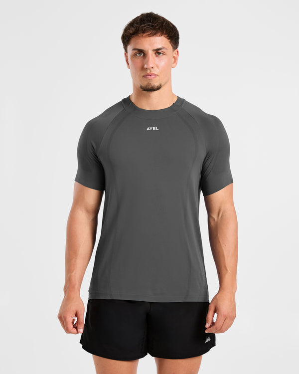 Attain Seamless T Shirt - Storm Gris