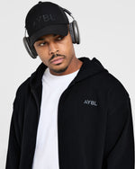 Craft Oversized Zip Up Hoodie - Noir