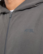 Craft Oversized Zip Up Hoodie - Charcoal
