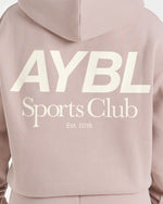 AYBL Sports Club Oversized Hoodie - Mink Rose