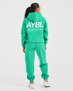 AYBL Sports Club Oversized Joggers - Racing Vert
