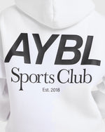 AYBL Sports Club Oversized Hoodie - Blanc