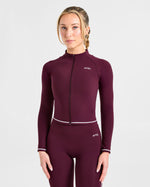 Form Zip Up Jacket - Deep Mulberry