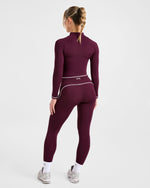 Form Zip Up Jacket - Deep Mulberry