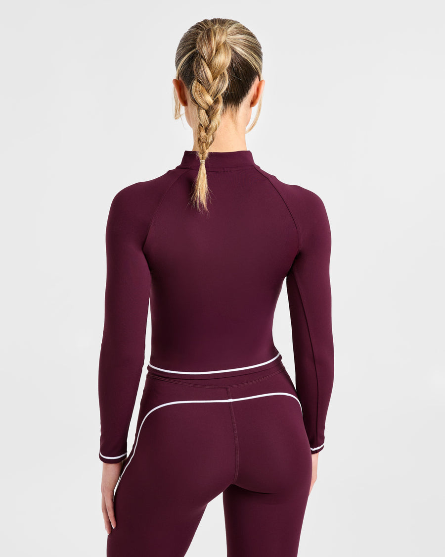 Form Zip Up Jacket - Deep Mulberry