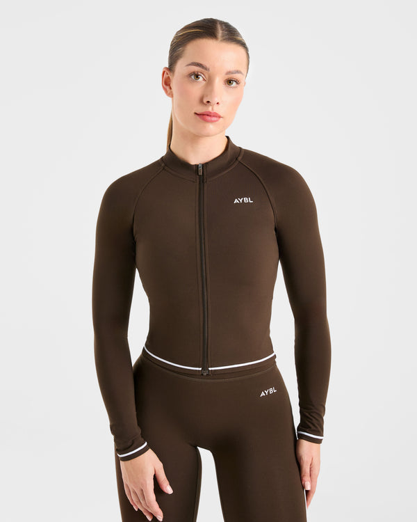 Form Zip Up Jacket - Coffee Bean