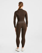 Form Zip Up Jacket - Coffee Bean