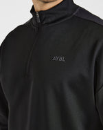 Classic Track 1/4 Zip Pullover - Noir/Charcoal