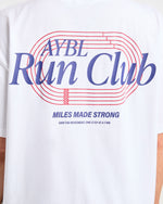 Run Club Oversized T Shirt - Blanc