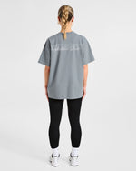 Varsity Dept. Oversized T Shirt - Slate Gris