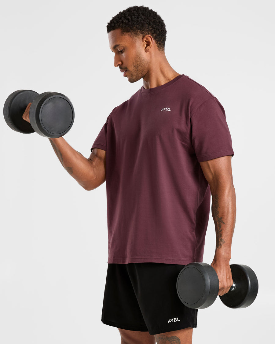 Essential T Shirt - Dark Plum