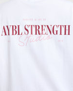 AYBL Strength Studio Oversized T Shirt - Blanc