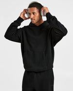 Lift Club Distressed Hoodie - Noir/Charcoal