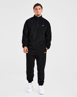 Essential 1/4 Zip Fleece - Noir