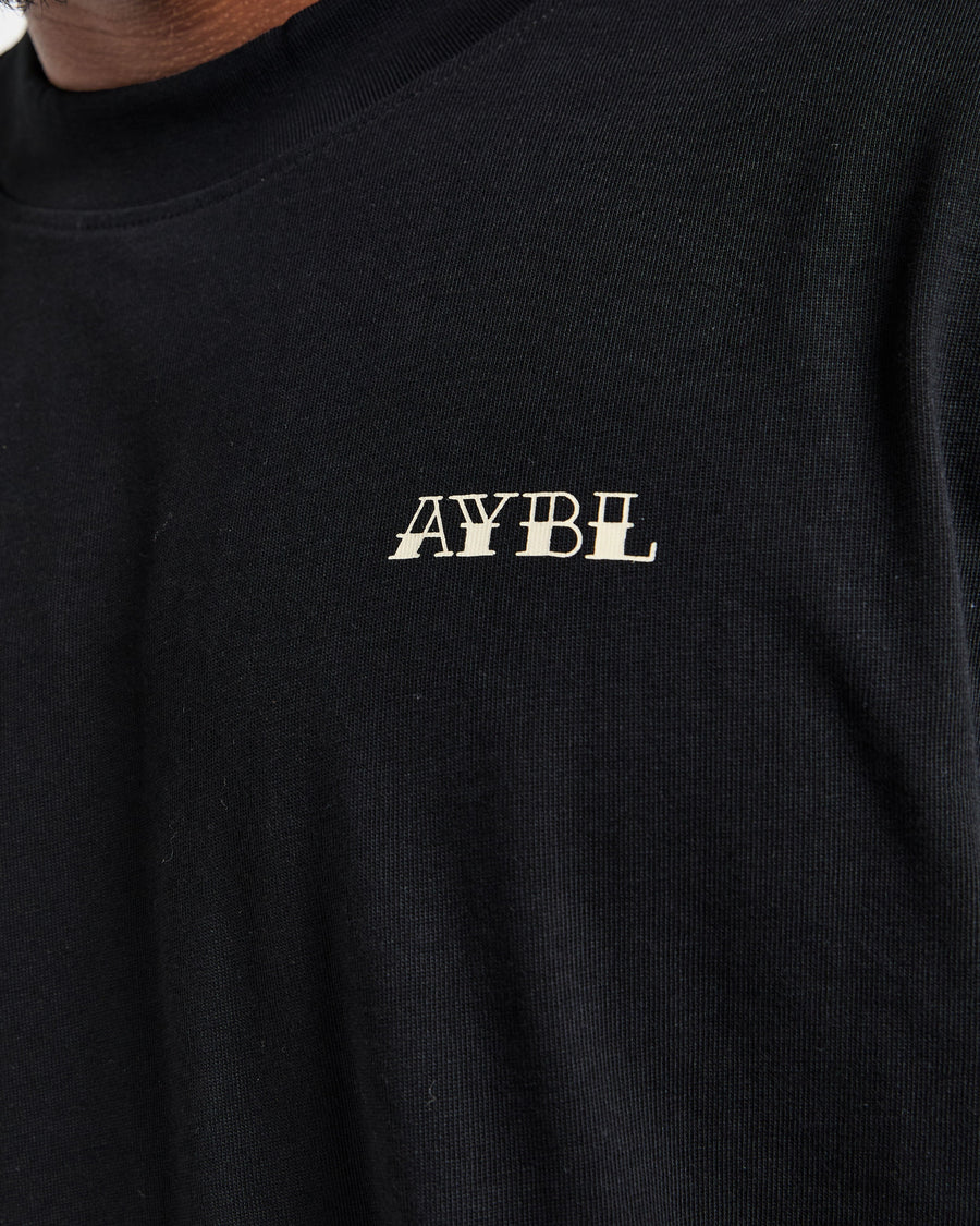 AYBL Strength Club Oversized T Shirt - Black
