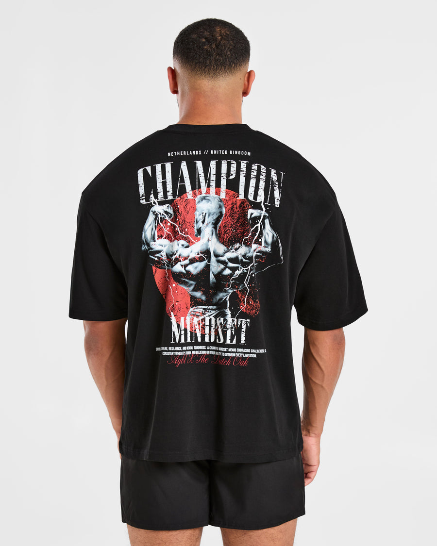 Wesley Vissers x Champion Mindset Oversized T Shirt - Noir