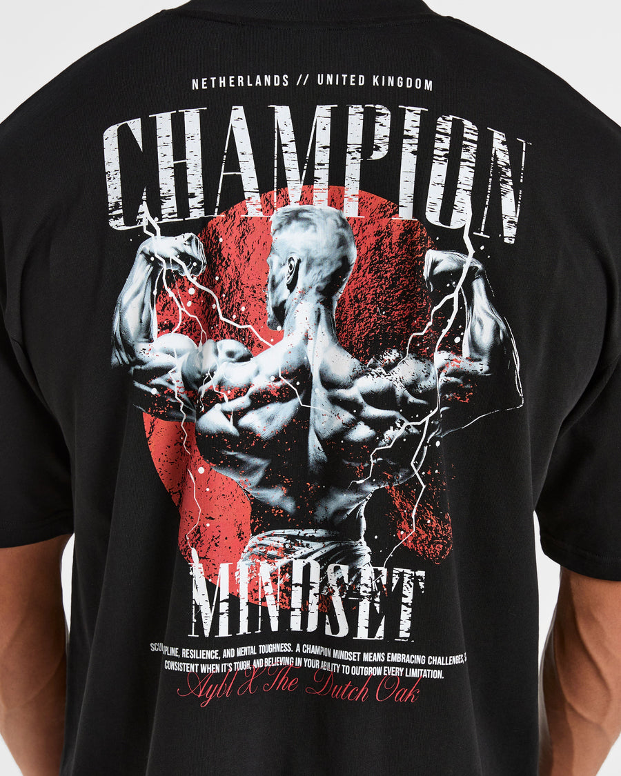 Wesley Vissers x Champion Mindset Oversized T Shirt - Noir