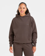 Lifestyle Oversized Hoodie - Umber Marron