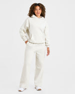 Lifestyle Oversized Hoodie - Off Blanc