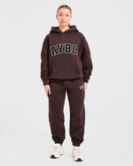 Varsity 2.0 Oversized Joggers - Cocoa Brun